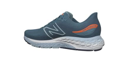 New Balance Men's Fresh Foam X 880 V12 Running Shoe, Spring Tide/Vibrant Orange/Morning Fog, 12 M