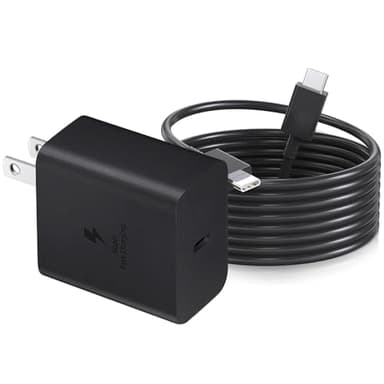 A16 5G USB C Fast Charging Charger for Samsung Galaxy A16 A26 A36 A46 A56 5G, Compatible with S25 S24 S23 S22 S21 Plus/Ultra/FE, Z Fold, Z Flip, Galaxy Tab Samsung 45W Wall Charger Power Adapte