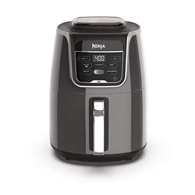 Ninja | XL Single Basket Air Fryer | 5.5 QT Capacity fits 3lbs of Wings | 5-in-1Air Fry, Roast, Bake,Reheat & Dehydrate |Dishwasher Safe Parts & Recipe Guide | Grey |AF150AMZ