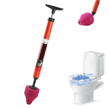 High-Pressure Toilet Unblocker, Toilet Plunger Clog Remover, Drain Clog Remover Tool, Air Drain Blaster Plumbing Tool for Bathroom, Kitchen Sink, and Pipes