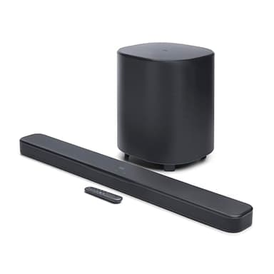 JBL Bar 500MK2-5.1 Channel soundbar System with Dolby Atmos®, MultiBeam™ 3.0 & PureVoice 2.0, 750W with 10" Sub, Easy Sound Calibration, and Works with Voice Assistant-Enabled Speakers (Black)