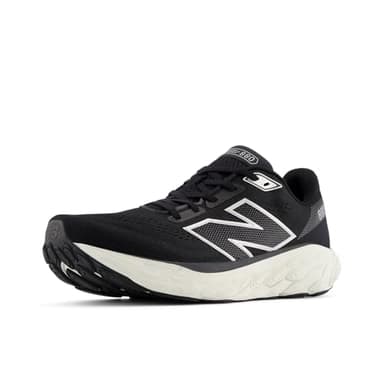 New Balance Men's Fresh Foam X 880 V14 Running Shoe, Black/Sea Salt/Silver Metallic, 8 N