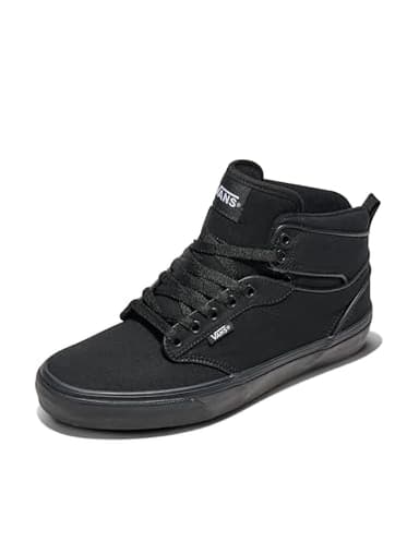 Vans Men's Atwood Hi Shoe | High Top Fashion Sneakers for Work, Walking & Casual Wear, (Canvas) Black/Black, 8