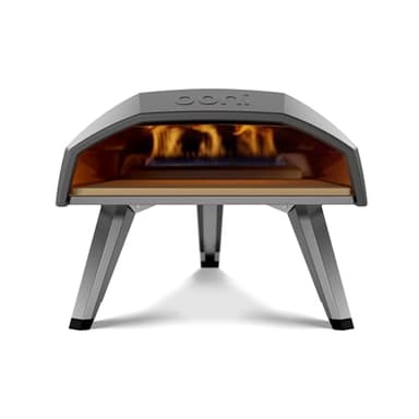 Ooni Koda 12 Gas Pizza Oven – 12" Gas Powered Outdoor Oven with 28 mBar Regulator and Gas Hose, Gas powered Portable Pizza Oven - Foundry Black