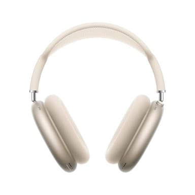 Apple AirPods Max Wireless Over-Ear Headphones, Pro-Level Active Noise Cancellation, Transparency Mode, Personalized Spatial Audio, USB-C Charging, Bluetooth Headphones for iPhone - Starlight