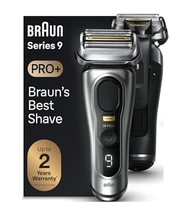 Braun Series 9 PRO+ Electric Razor for Men, 5 Pro Shave Elements & Precision Long Hair Trimmer, 6in1 SmartCare Center, Wet & Dry Electric Shaver for Smooth Skin with 60min Battery Runtime, 9567cc