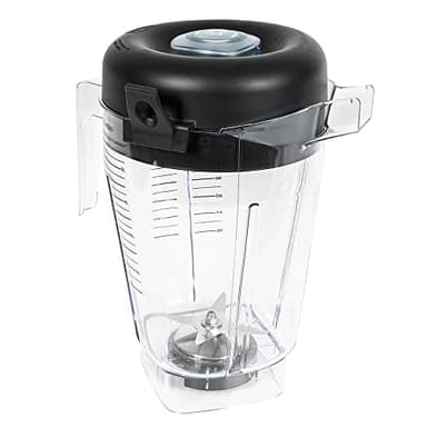 Vitamix 1.5 Gallon Compact Food Blender with Lid, Lid Plug, and Blade Assembly, Clear