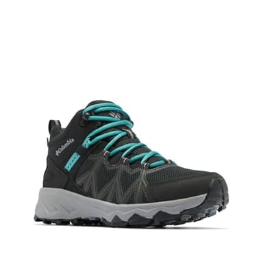 Columbia Women's Peakfreak II Mid Outdry, Black/Teal, 9