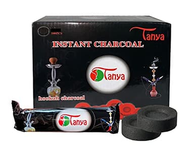 Tanya Charcoal Tablets for Incense– Quick Light Charcoal Tablets – Resin Burner Rolls – Pack of 100 Coals – Charcoal Burner - Instant Fire Coal Tablet (40MM)
