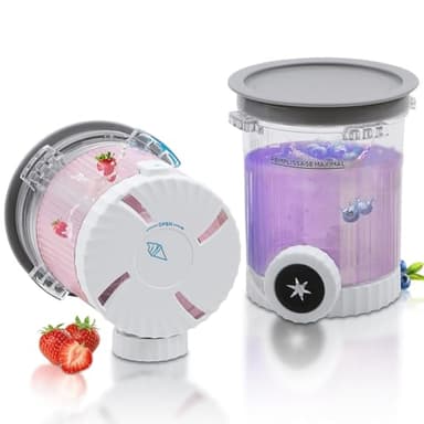 HLCHZYL for Ninja Swirl Creami Containers Pints and Lids (16oz, 2-Pack) Replacement for Ninja Creami Swirl Soft Serve Ice Cream Maker N700 Containers, Spare Creami Cups, Dishwasher Safe