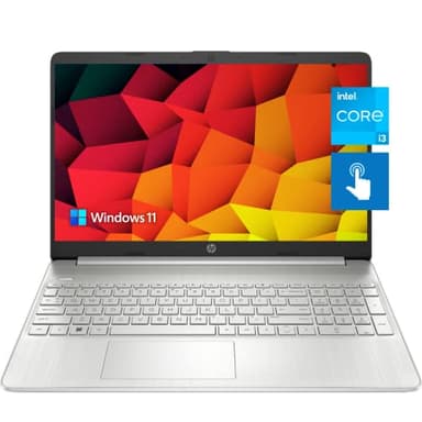 HP Pavilion 15.6" HD Touchscreen Anti-Glare Laptop, 16GB RAM, 256GB SSD Storage, Intel Core Processor up to 4.1GHz, Up to 11 Hours Long Battery Life, Type-C, HDMI, Windows 11 Home, Silver