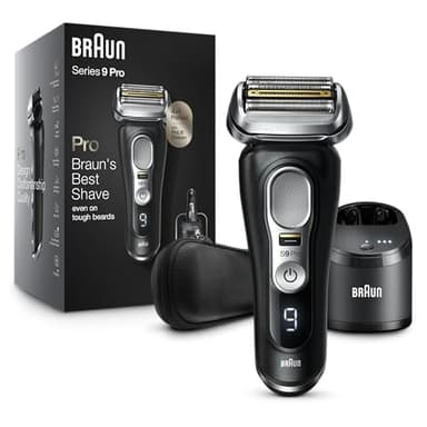 Braun Series 9 Pro 9460cc Electric Razor, Waterproof Foil Shaver, Wet/Dry Use, ProLift Beard Trimmer, 5-in-1 Cleaning & Charging SmartCare Center
