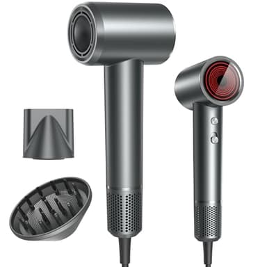 Hair Dryer, Professional Ionic Hair Dryer for Fast Drying, High Speed Hair Blow Dryer with Diffuser for Home Salon Travel, Constant Temperature Hair Care Without Hair Damage