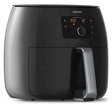 Philips Avance Collection XXL Digital Twin TurboStar Airfryer Black/Silver - HD9654/96 (Renewed)