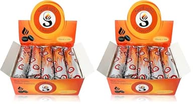 Charcoal Tablets for Incense– Quick Light Charcoal Tablets – Charcoal Disk Lights – 33 mm Resin Burner Rolls – Pack of 200 Coal Briquettes – Charcoal Burner - Instant Fire Coal Tablet