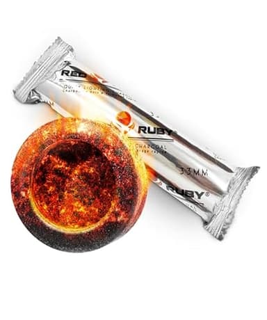 Hookah Coals Charcoal Tablets for Incense – Quick Light Coal Tablets – 33 mm Coal Rolls – Pack of 10 Coal Briquettes – Slow Burn - Instant Lighting Hookah Charcoal