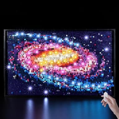 BrickSoul Upgrade Light Kit for Lego 31212 Milky Way Galaxy Building Set | with ON/Off & Dimmer Switch & Hidden Cable Tech | Easy Install Lighting Set (31212 Set NOT Included)