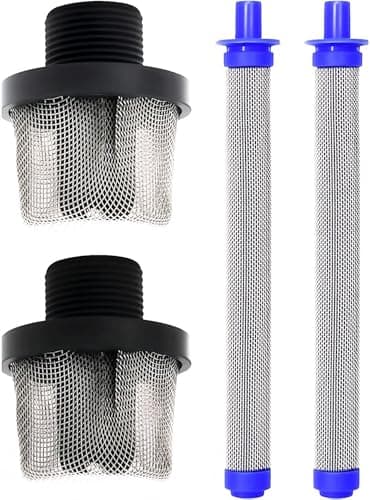 2 Set 288716 3/4-Inch Thread Inlet Strainer and 288749 Airless Spray Gun Filter Combination for Graco Magnum Airless Paint Sprayers X7 LTS17 X5 LTS15 ProX9 ProX19 ProX7S G10 SG20 SG Pro SG2 SG3 Serie