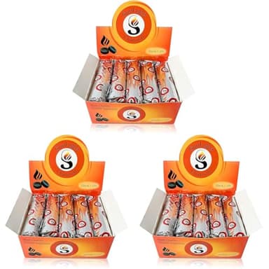 Charcoal Tablets for Incense– Quick Light Charcoal Tablets – Charcoal Disk Lights – 33 mm Resin Burner Rolls – Pack of 300 Coal Briquettes – Charcoal Burner - Instant Fire Coal Tablet