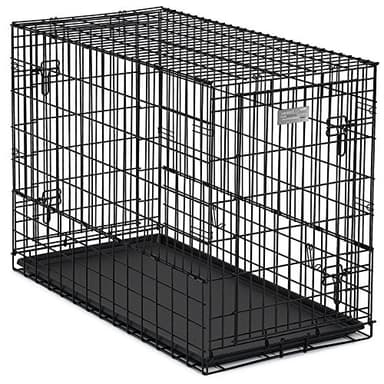 MidWest Homes for Pets Solutions Series Large Side-by-Side SUV Dog Crate, Double Door Folding Metal Cage Designed to Fit in SUVs & Vans, for Dogs up to 90 Lbs