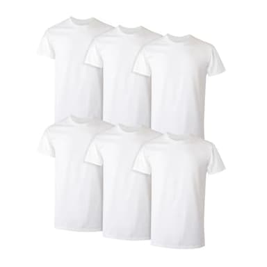 Hanes Mens Undershirt Packs, Stay-tucked Soft Cotton Best For Men, White/Black/Asstd Multipacks Base Layer, White - 6 Pack, X-Large US