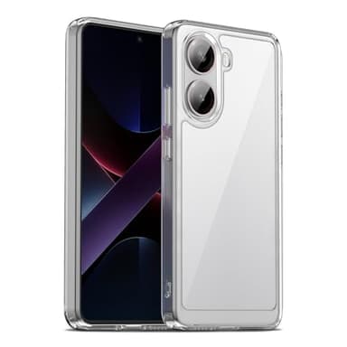 Liisooka Case for Xiaomi Poco X7 Pro 5G, Military Grade Drop Protection Phone Case, Yellowing Resistant, Anti-Scratch Hard PC Back, Shockproof Hard Ultra-Thin Protective Cover, Clear