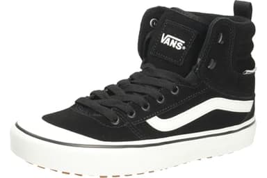 Vans Women's Ashwood Hi Vansguard Shoe | Water-Resistant High Top Sneakers for Everyday Wear, Suede Black/White, 11