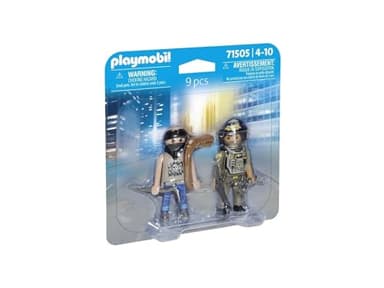 PLAYMOBIL 71505 Duo Pack Police with Thief, Ages 4