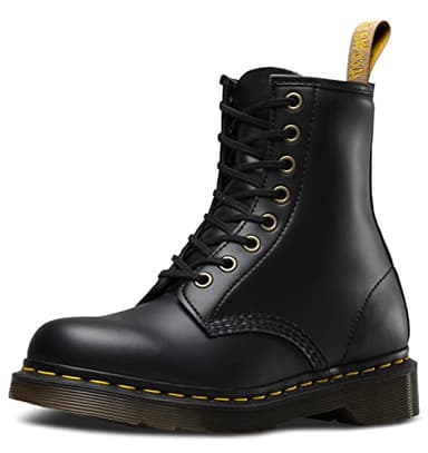 Dr. Martens Unisex Vegan 1460 8 Eye Boot, Black Felix Rub Off, 8 Women/7 Men