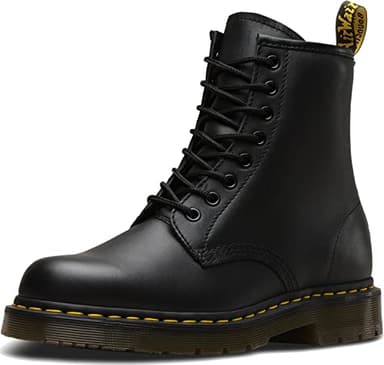 Dr. Martens 1460 Originals 8-Eye, Unisex, Black, Soft Toe, Slip Resistant, 6 Inch Work Boot (12.0 MW)