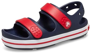 Crocs Crocband Cruiser Sandal (Toddler) Navy/Varsity Red 7 Toddler M