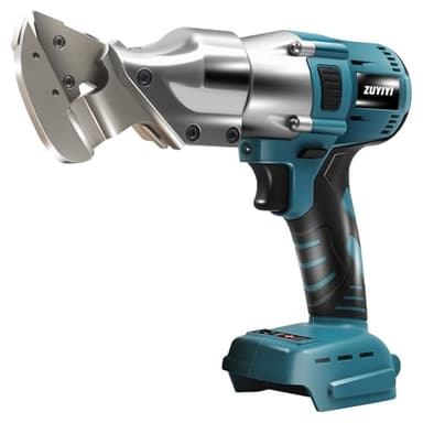ZUYIYI Cordless Metal Shear Cutter for Makita 18V Battery (Not Included), 400N.M 14GA Brushless Sheet Metal Cutter w/360° Swivel Head, Electric Nibbler Cutting Tool for Steel, Iron, Carpet, Cardboard