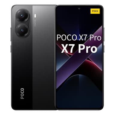 Xiaomi Poco X7 PRO 5G + 4G LTE (for Tmobile Mint Tello & Global) (256GB + 12GB) Ai 6.67" 50MP Gamers Phone NFC Dual sim Unlocked Model 2412DPC0AG (Black)