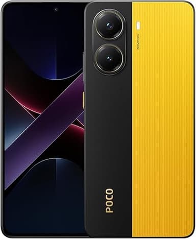 Xiaomi Poco X7 PRO 5G + 4G LTE (for Tmobile Mint Tello & Global) (512GB + 12GB) Ai 6.67" 50MP Gamers Phone NFC Dual sim Unlocked Model 2412DPC0AG (Yellow)