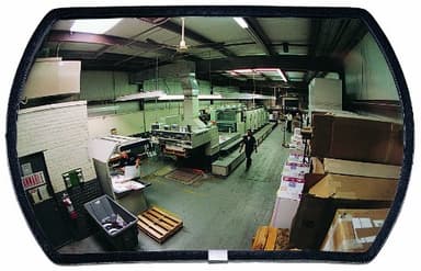 See All RR1524 Round Rectangular Glass Indoor Convex Security Mirror, 24" Length x 15" Width (Pack of 1)