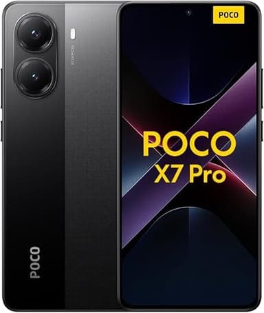 Xiaomi Poco X7 PRO 5G + 4G LTE (for Tmobile Mint Tello & Global) (512GB + 12GB) Ai 6.67" 50MP Gamers Phone NFC Dual sim Unlocked Model 2412DPC0AG (Black)